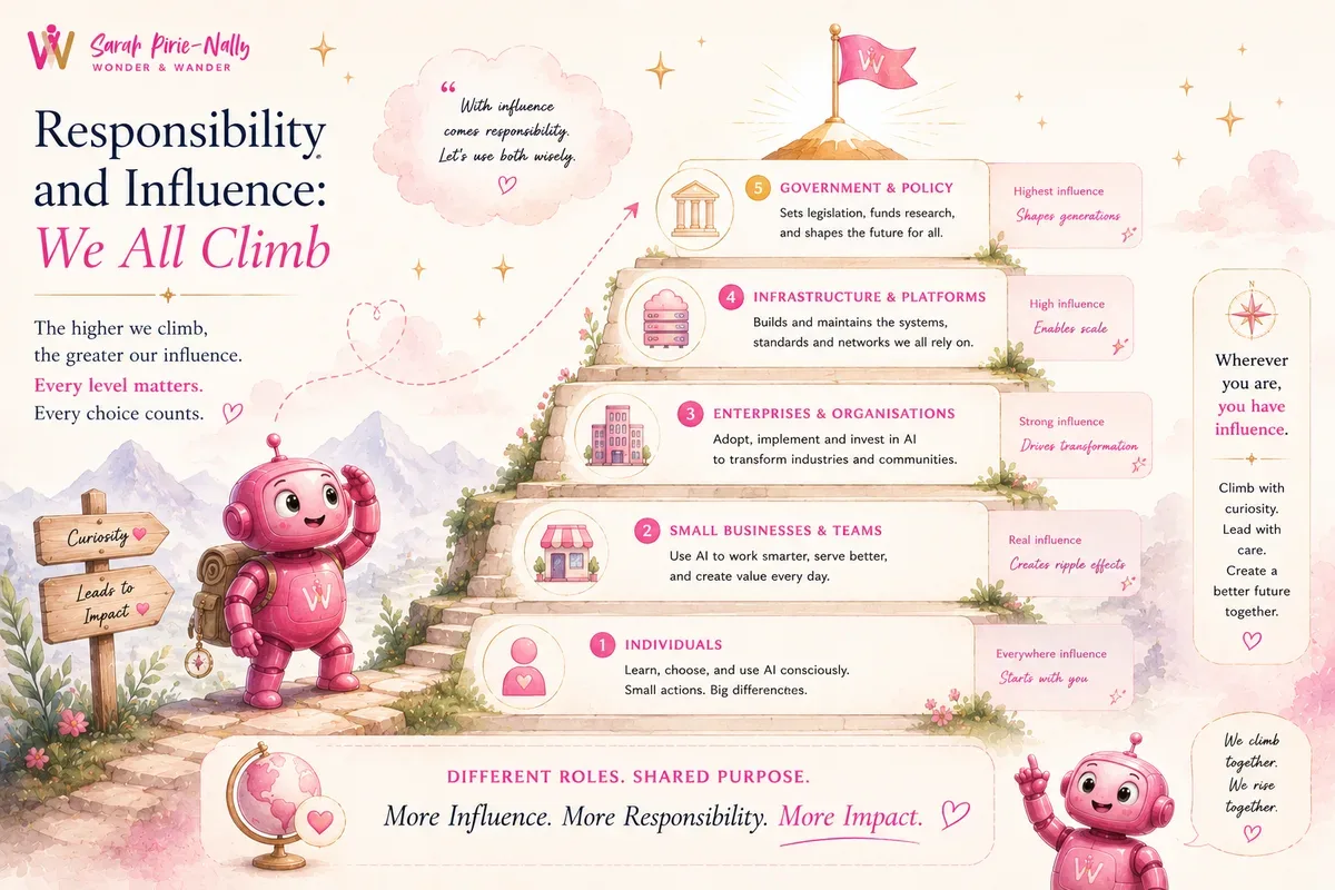 Responsibility and Influence: We All Climb — from individuals to government, different roles with shared purpose