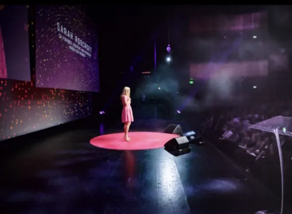 Approved photo of Sarah: With an audience